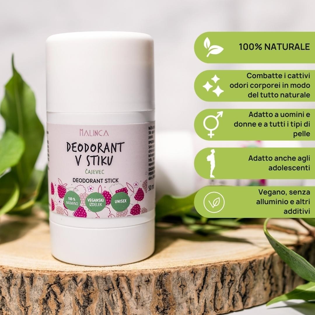 Deodorante naturale al tea tree 