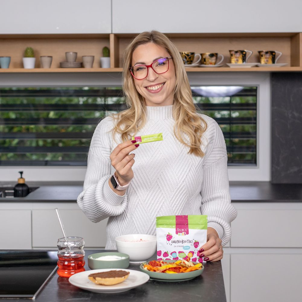 Immunobiotici in polvere senza gusto per bambini 