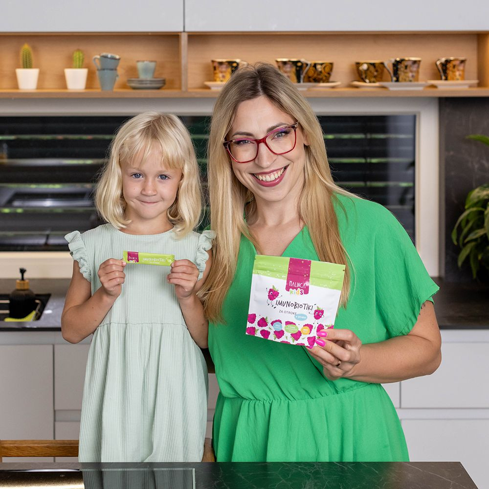 Immunobiotici in polvere senza gusto per bambini 