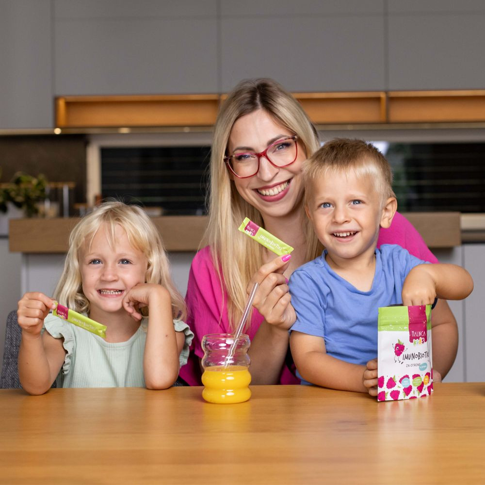Immunobiotici in polvere senza gusto per bambini 