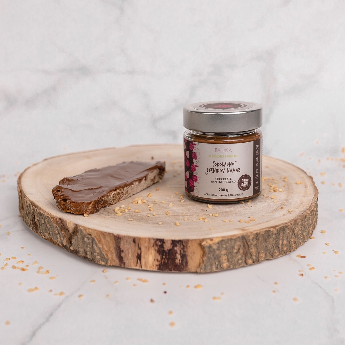 Crema di nocciole e cioccolato bio