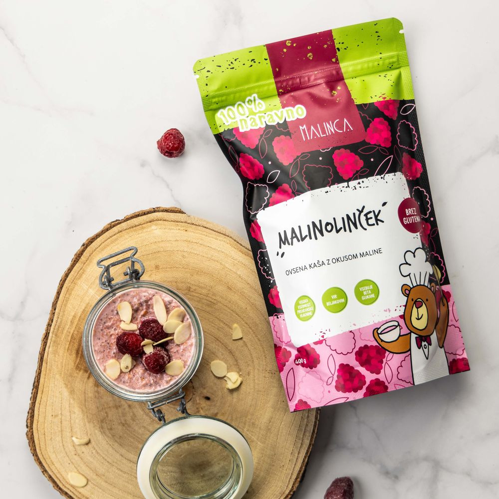 Porridge al gusto di lampone