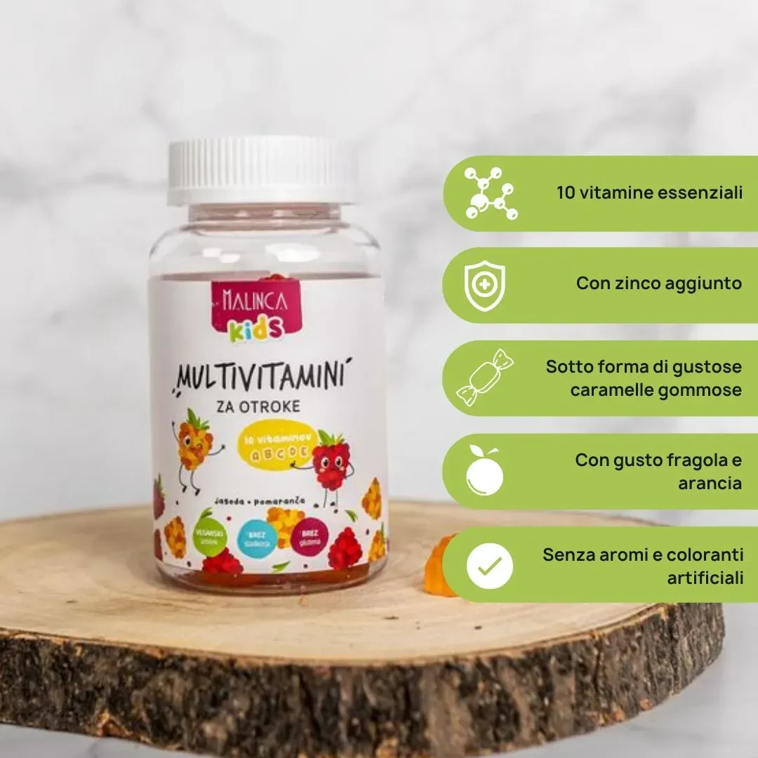 Multivitamine in caramelle gommose per bambini