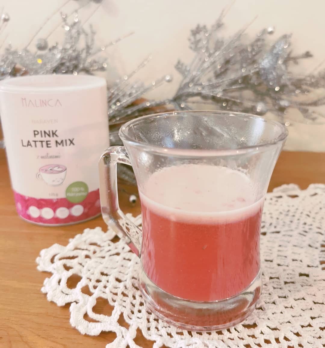 Pink latte mix