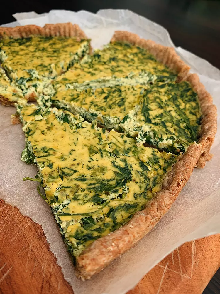 Torta salata agli spinaci (vegana)