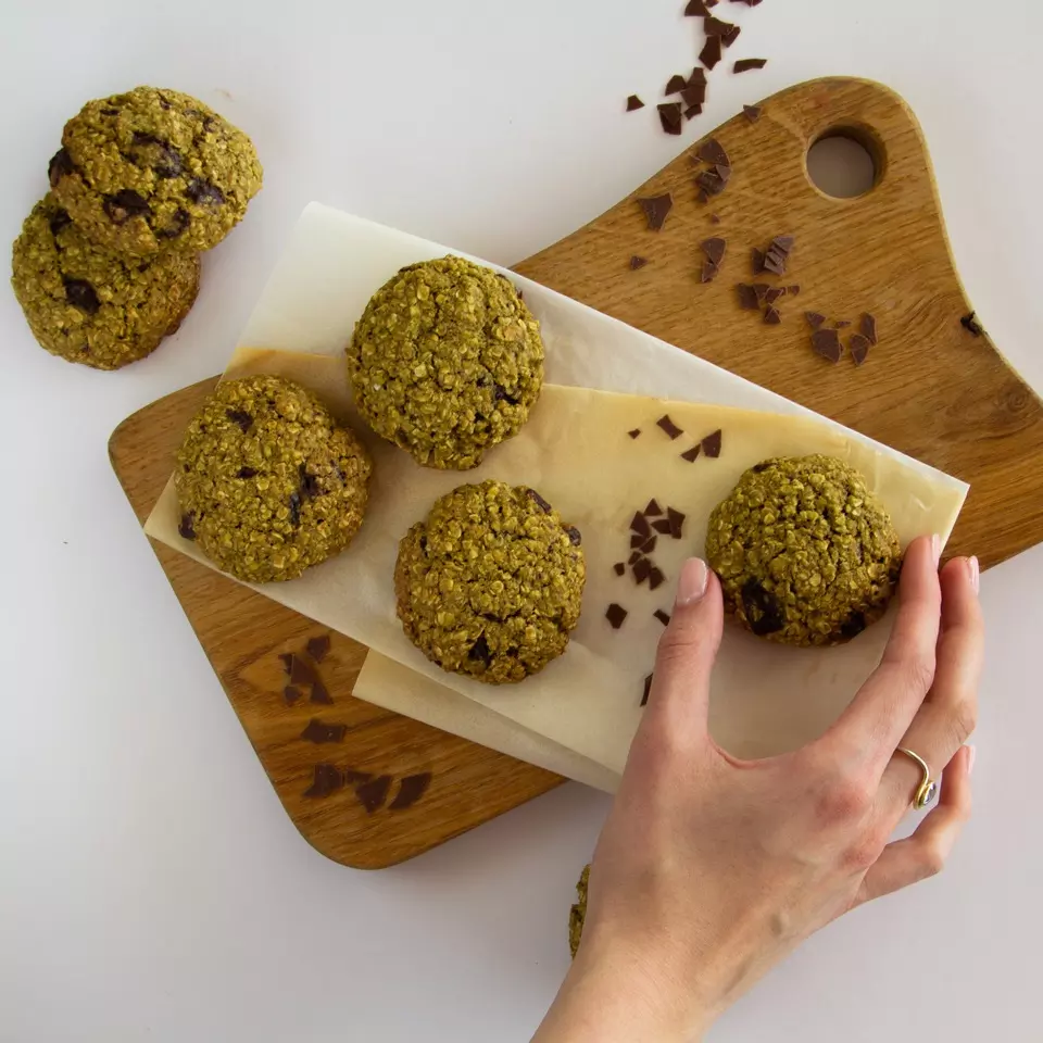 Biscotti al tè matcha