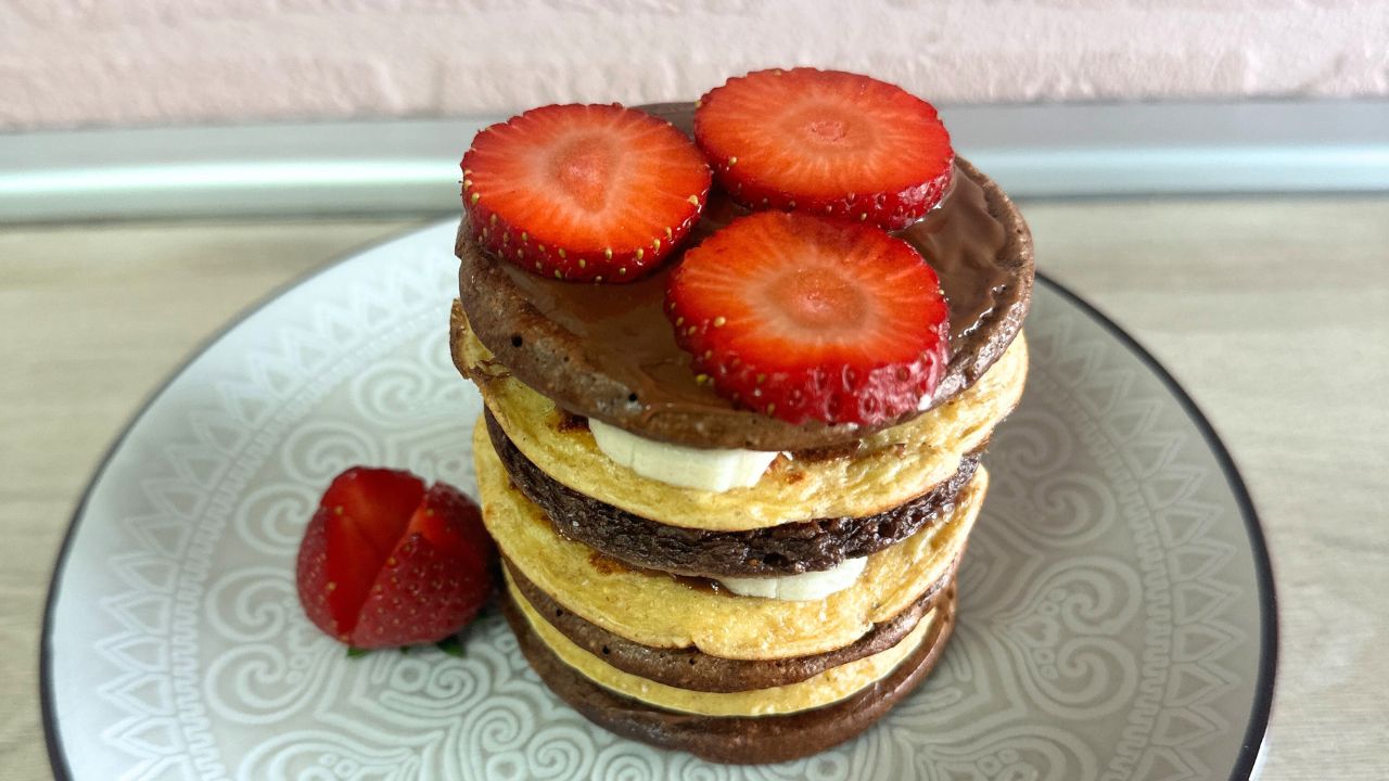 VIDEO: Mini pancake bicolore