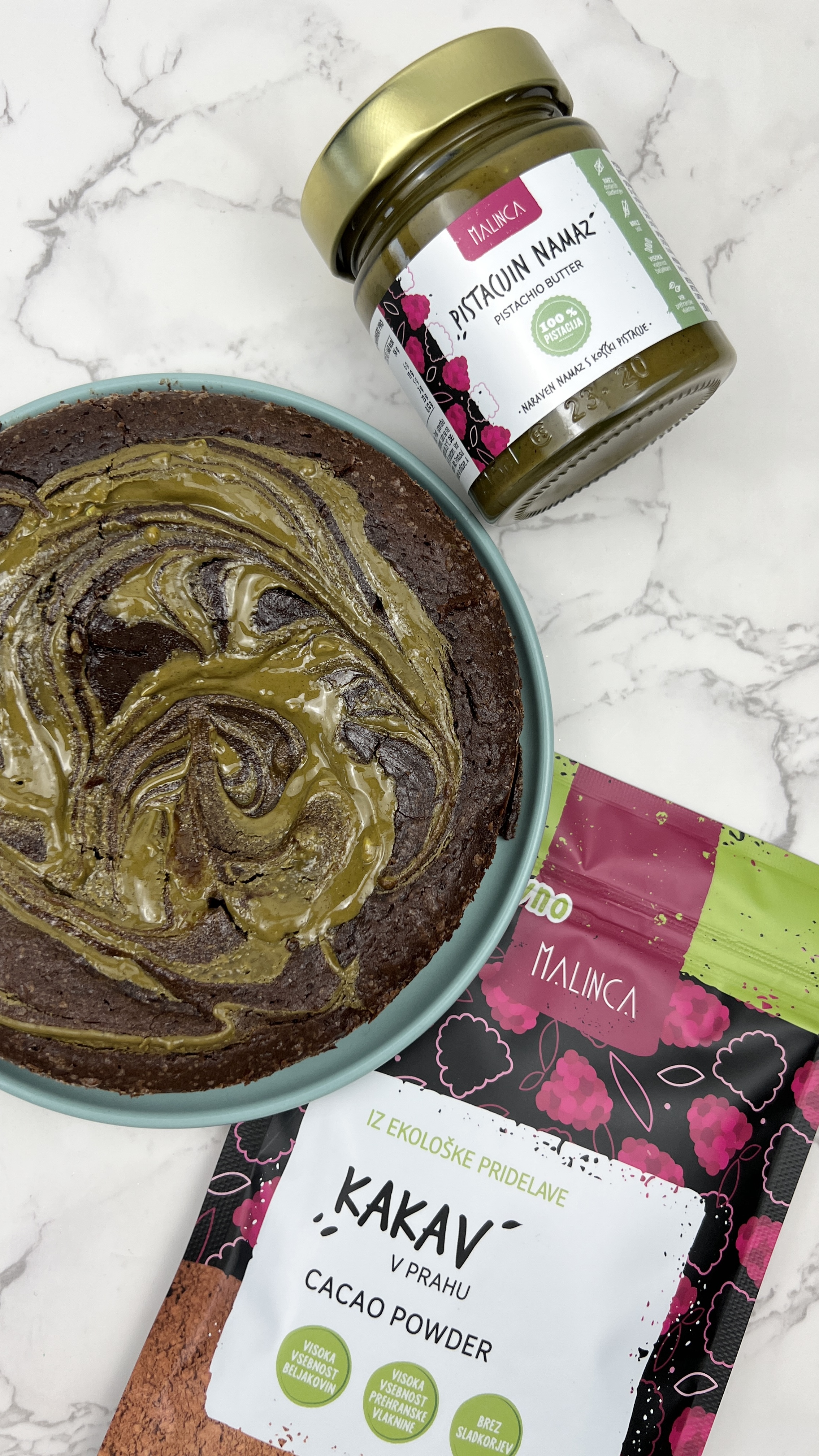 Brownie al cioccolato con pistacchio