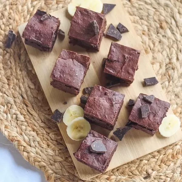 Brownies alla banana e cioccolato