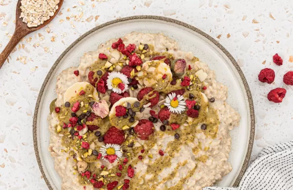 Porridge d’avena al pistacchio