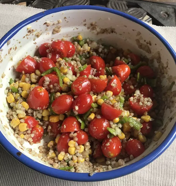 Insalata con grano saraceno