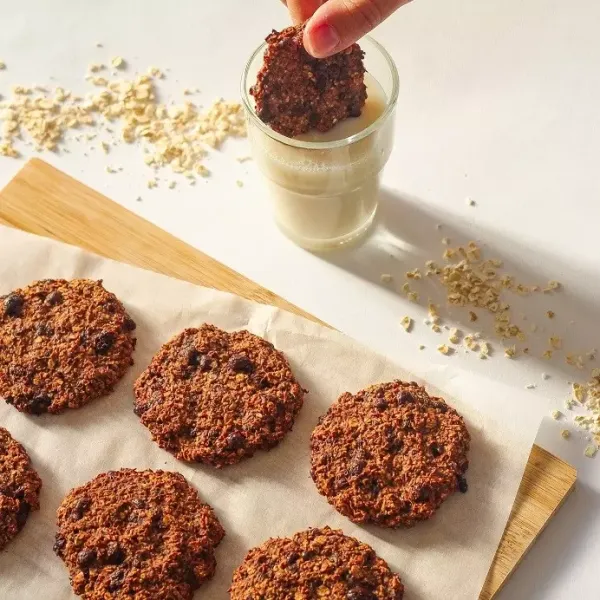 Biscotti al cioccolato e banana