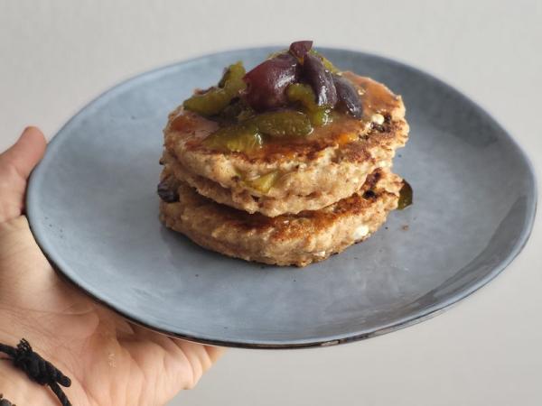 Frittelle di ricotta con frutta